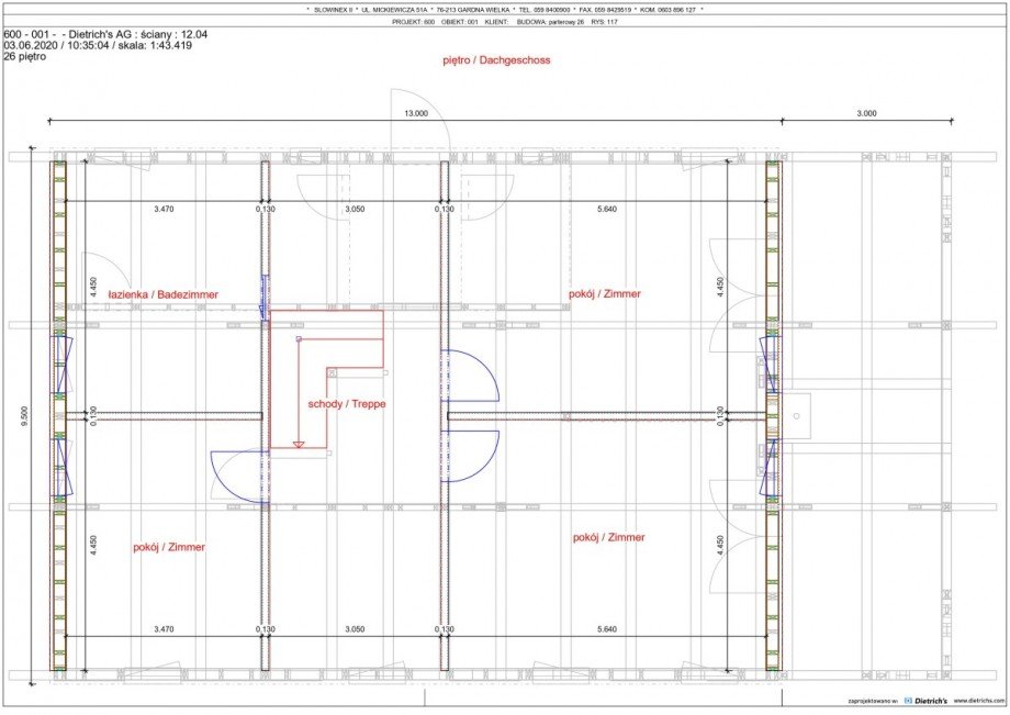 Grundriss-Beispiel DG Einfamilienhaus Gardna Wielka