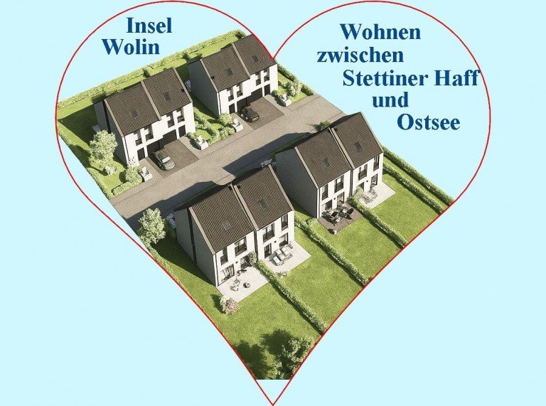 Doppelhaush�lften Wollin - Westpommern [ZWestpommern Doppelhaush�lfte Insel Wollin: Komfortable Wohnsiedlung am Stettiner Haff
