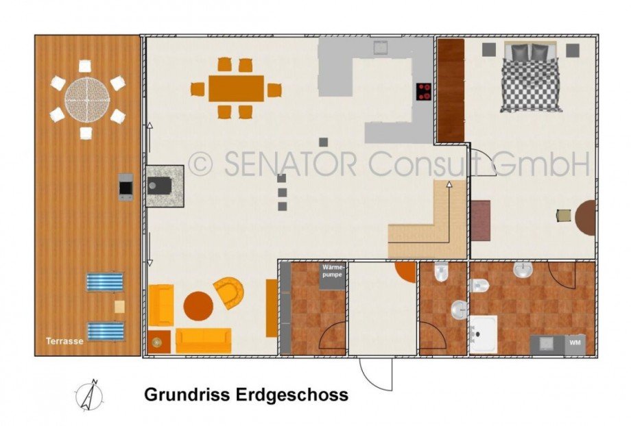 Gundriss_EG Einfamilienhaus Gardna Wielka