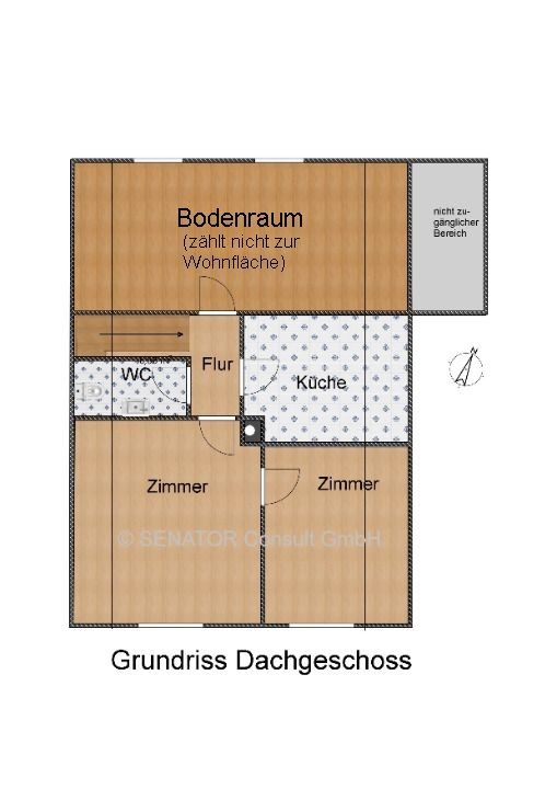 Grundriss Dachgeschoss Einfamilienhaus Rellingen-Krupunder