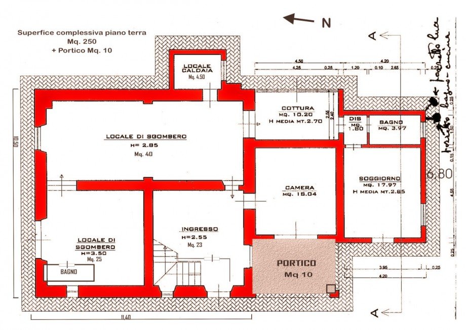 Grundriss Erdgeschoss Haus Guardistallo